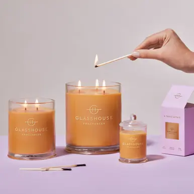 Glasshouse Fragrances A TAHAA AFFAIR 380g Soy Candle