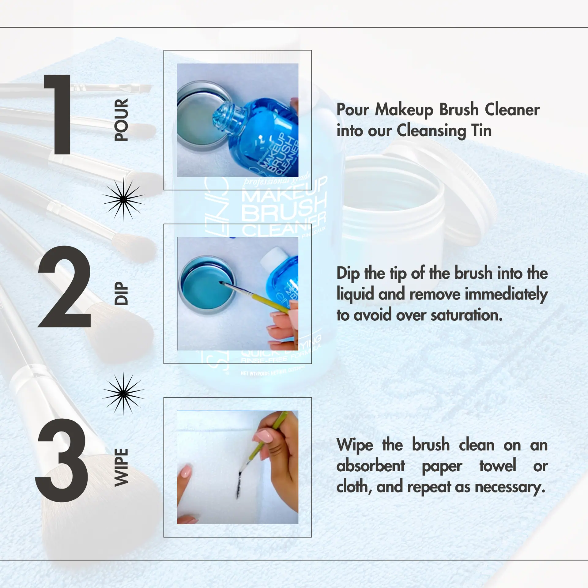 Cinema Secrets Professional Brush Cleaner 60ml With Tin