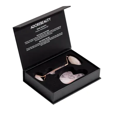 Adore Beauty Rose Quartz Facial Massage Set