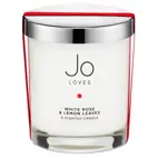 Jo Loves White Rose & Lemon Leaves A Home Candle 185g