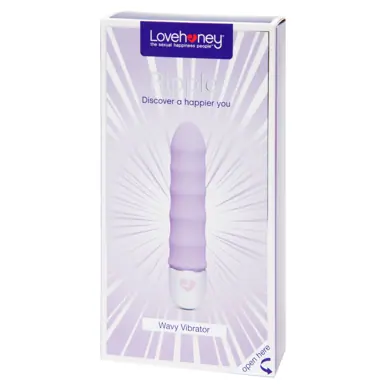 Lovehoney Ripple 10 Function Silicone Wavy Vibrator Purple