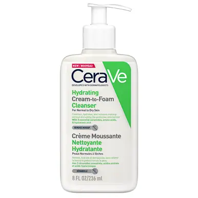 CeraVe Hydrating Cream To Foam Cleanser 236ml