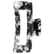 Kitsch Jumbo Open Shape Claw Clip - Black