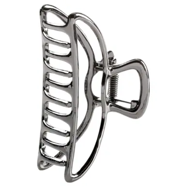 Kitsch Open shape claw clip - Hematite