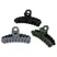 Kitsch Eco-friendly Chain Claw Clip 3pc Set - Black/Moss