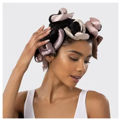 Kitsch Satin Wrapped Flexi Rods- 6pc Set 