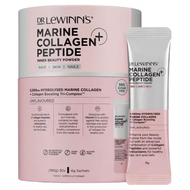 Dr LeWinn's Marine Collagen Peptide Beauty Powder 30x6g