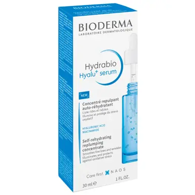 Bioderma Hydrabio Hyalu+ Plumping Hydrating Serum with Hyaluronic Acid for dehydrated skin 30ml 