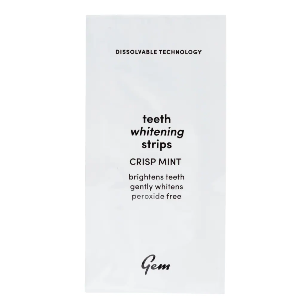 Gem Dissolvable Whitening Strips, 28 sachets