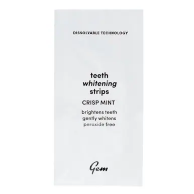 Gem Dissolvable Whitening Strips, 28 sachets