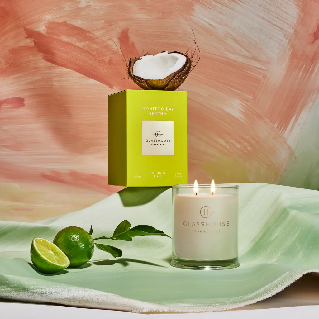 Glasshouse Fragrances MONTEGO BAY RHYTHM 380g Soy Candle