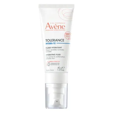 Avène Tolerance Hydra-10 Hydrating Fluid 40ml - Hyaluronic Acid Moisturiser