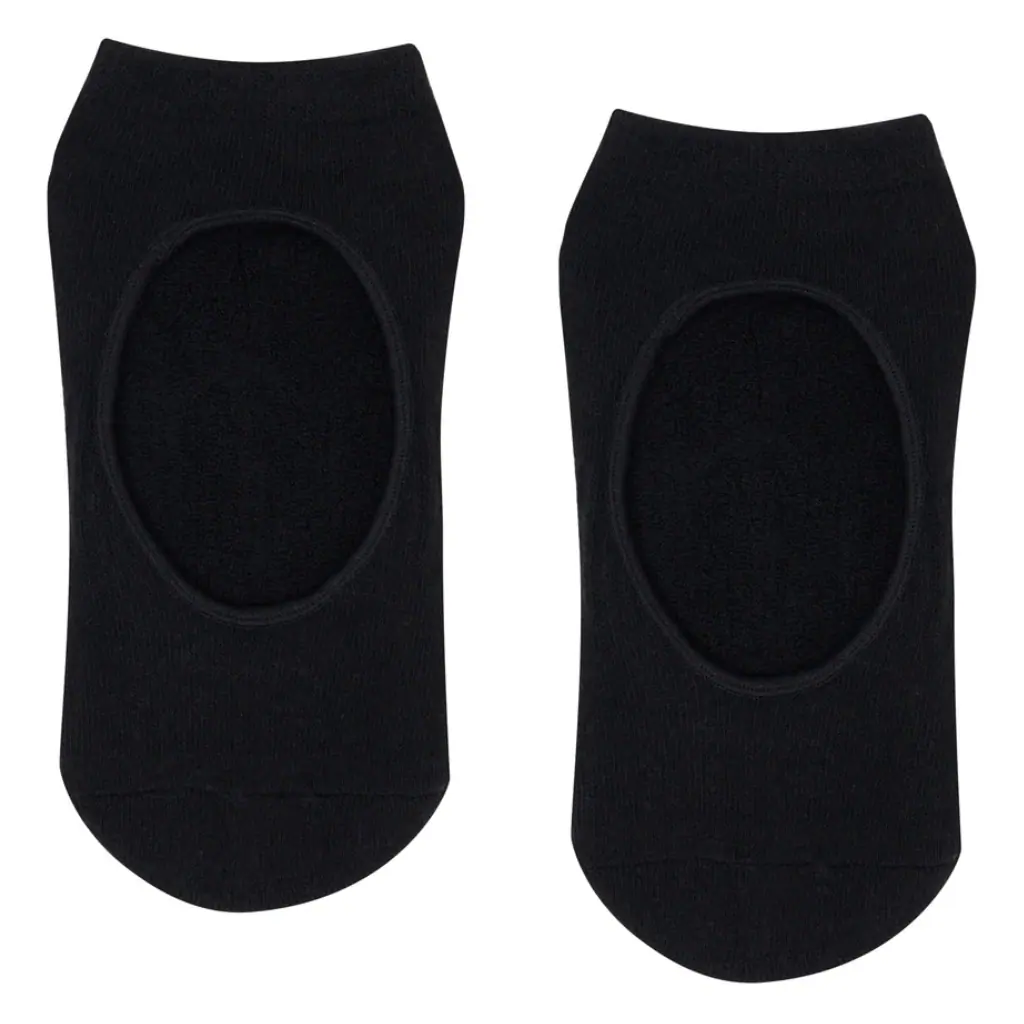MoveActive Slide On Non Slip Grip Socks - Classic Black