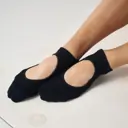 MoveActive Slide On Non Slip Grip Socks - Classic Black