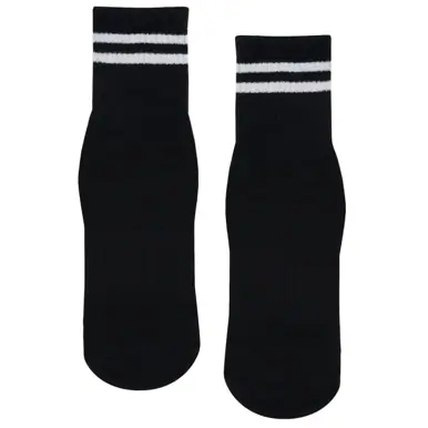 MoveActive Crew Non Slip Grip Socks - Sporty Stripe Black