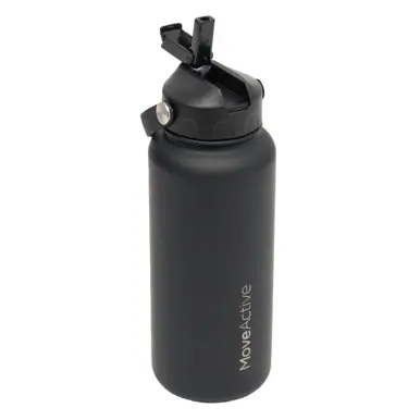 MoveActive 1L Insulated Drink Bottle - Black
