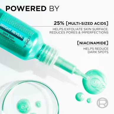 L'Oréal Paris Bright Reveal 25% [AHA + BHA + PHA] + Niacinamide Dark Spot Exfoliant Peel 25ml