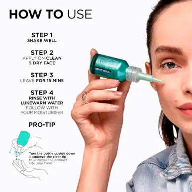 L'Oréal Paris Bright Reveal 25% [AHA + BHA + PHA] + Niacinamide Dark Spot Exfoliant Peel 25ml