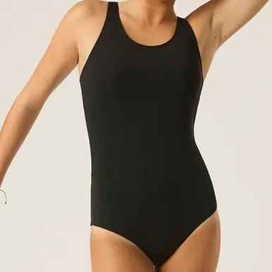 Modibodi Teen Swimwear Racerback One Piece Light-Moderate Black