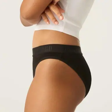 Modibodi Teen Hipster Bikini Moderate-Heavy Black