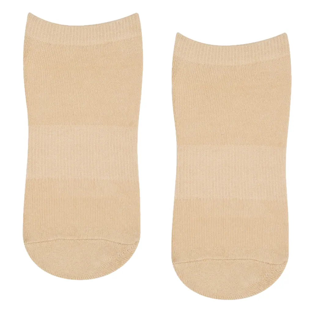 MoveActive Classic Low Rise Grip Socks - Almond