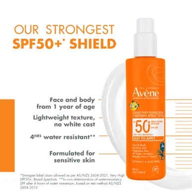 Avène Sunsitive® Sunscreen Children Spray Spf 50+ 200ml