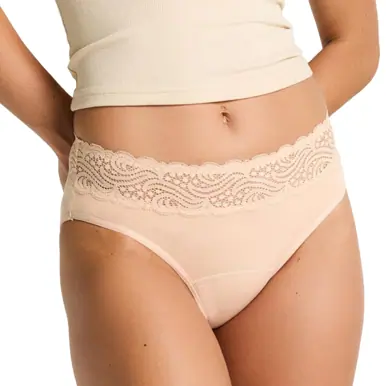 Modibodi Sensual Hi Waist Bikini Light-Moderate Beige