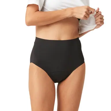 Modibodi Seamfree Full Brief Moderate-Heavy Black
