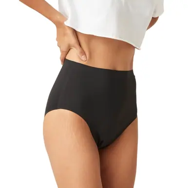 Modibodi Seamfree Full Brief Moderate-Heavy Black