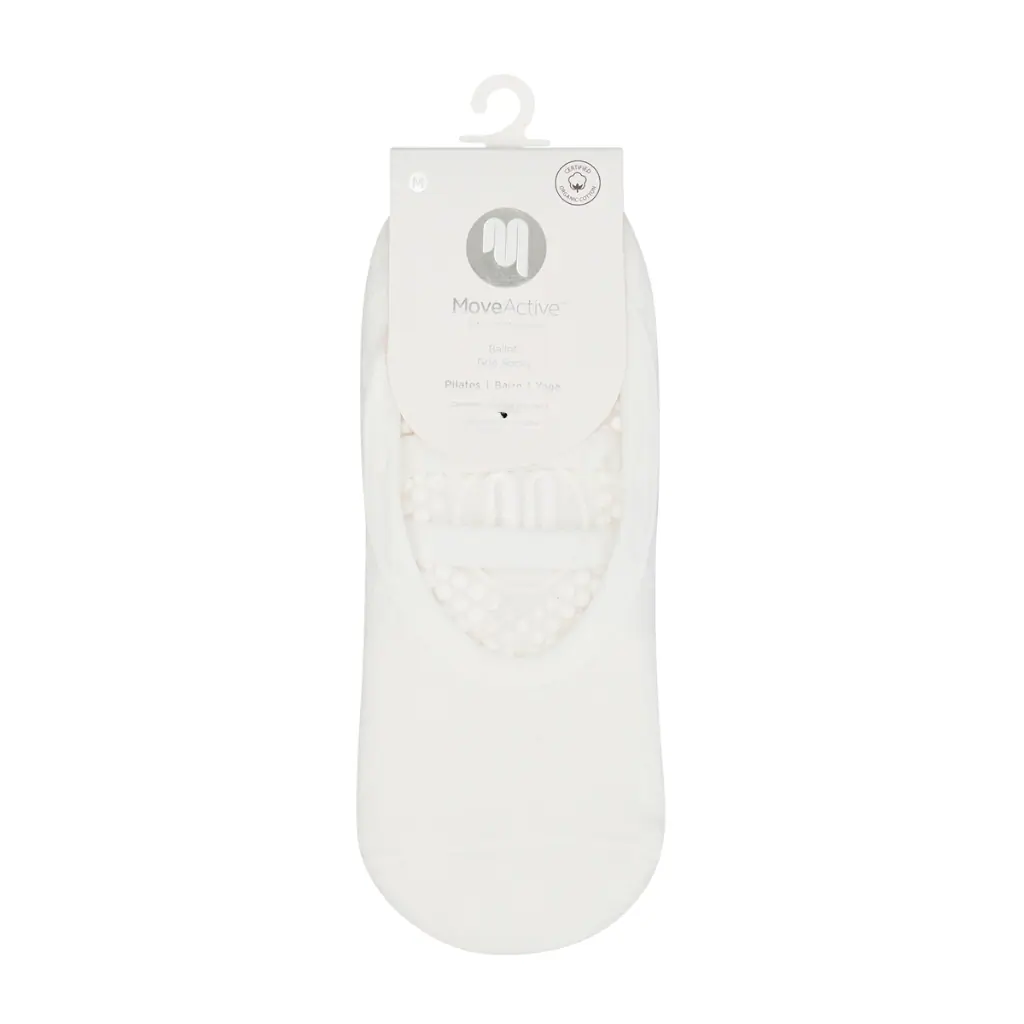 MoveActive Ballet Non Slip Grip Socks - Ivory