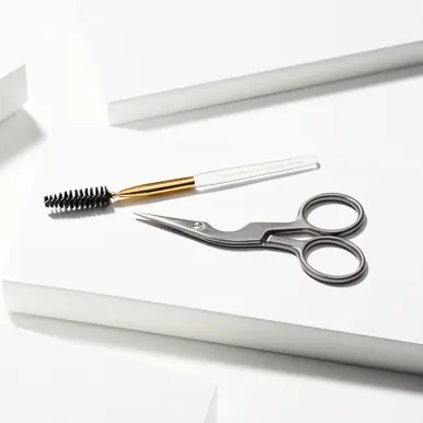 Tweezerman Brow Shaping Scissors & Brush