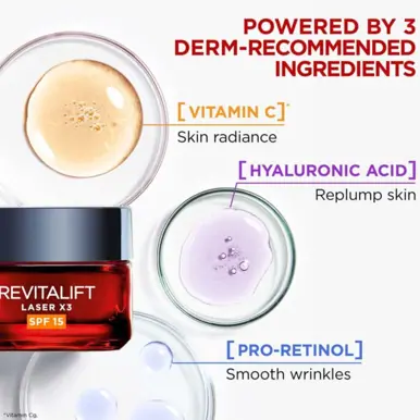 L'Oréal Paris Revitalift Laserx3 Anti-Ageing Day Cream SPF15 50ml