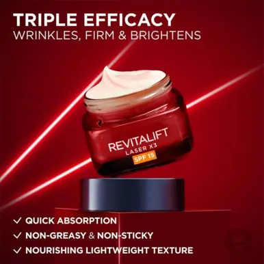 L'Oréal Paris Revitalift Laserx3 Anti-Ageing Day Cream SPF15 50ml