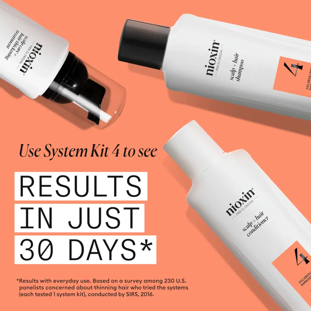 Nioxin System 4 Scalp + Hair Conditioner - Hair Thickening Conditioner for Damaged Hair with Progres