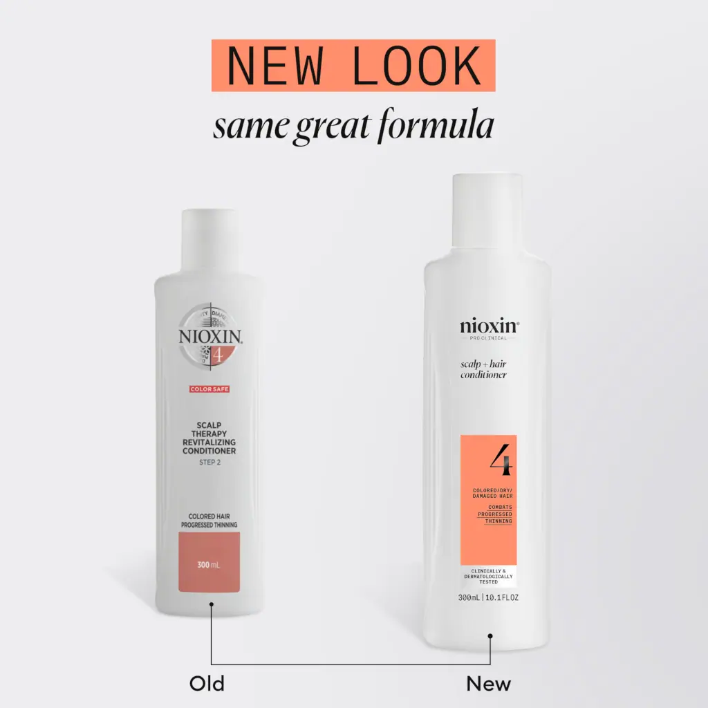 Nioxin System 4 Scalp + Hair Conditioner - Hair Thickening Conditioner for Damaged Hair with Progres
