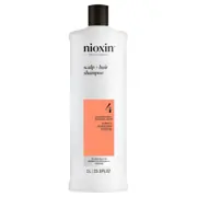 Nioxin System 4 Scalp + Hair Shampoo - Hair Thickening Shampoo For Damaged Hair with Progressed Thin