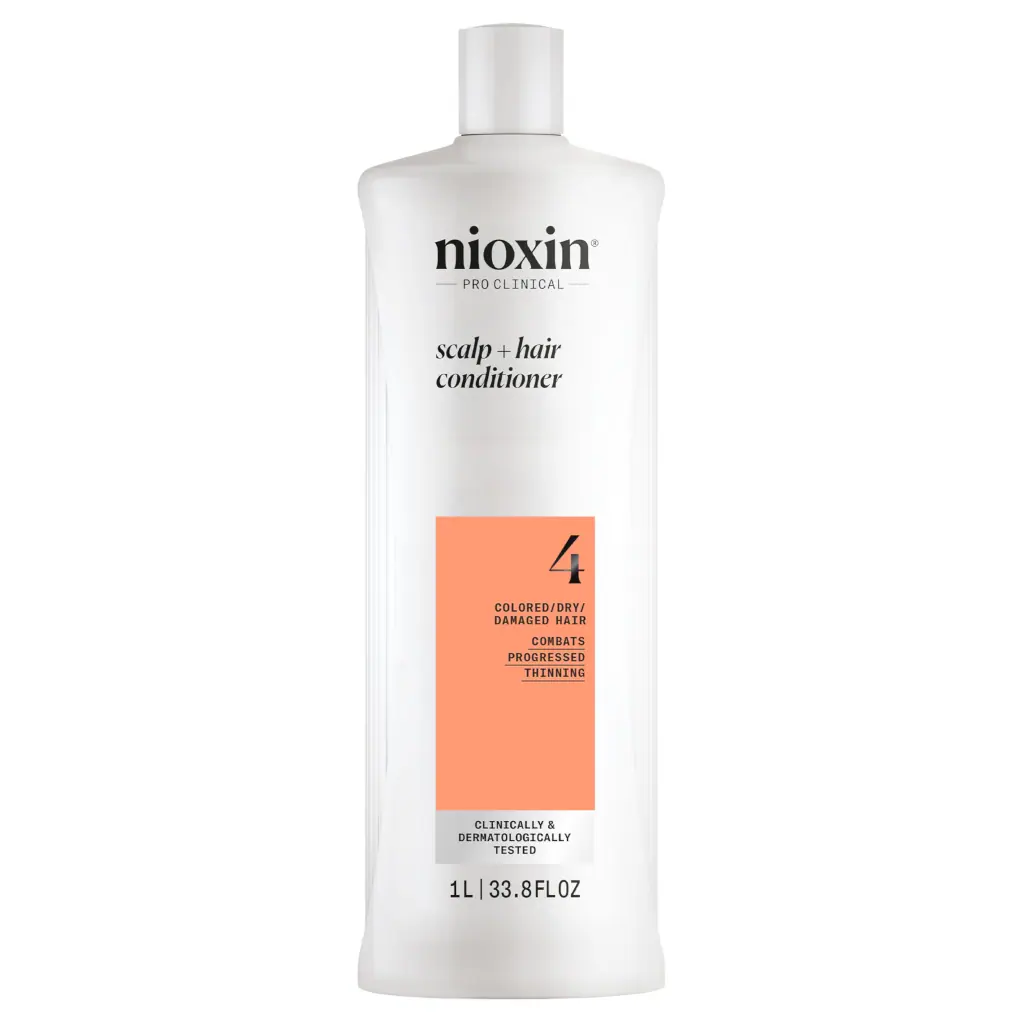Nioxin System 4 Scalp + Hair Conditioner - Hair Thickening Conditioner for Damaged Hair with Progres