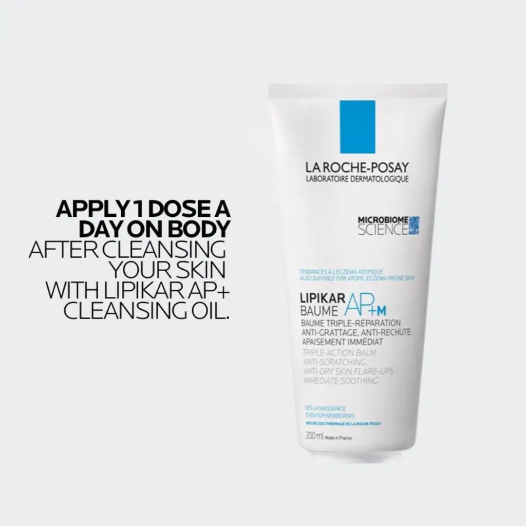 La Roche-Posay Lipikar Baume AP+M Body Moisturiser Balm Tube with 60% Less Plastic 200ml