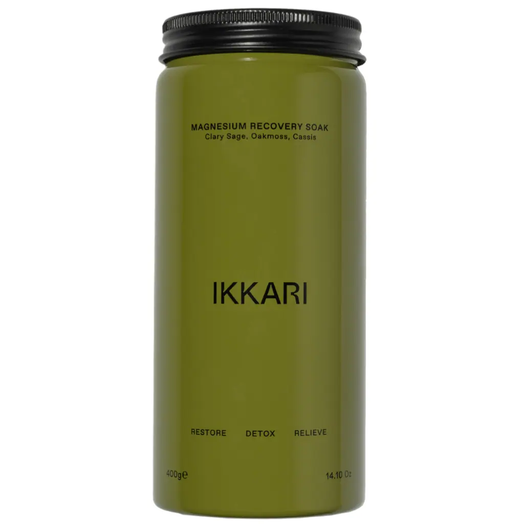 IKKARI Magnesium Recovery Soak Clary Sage, Oakmoss, Cassis