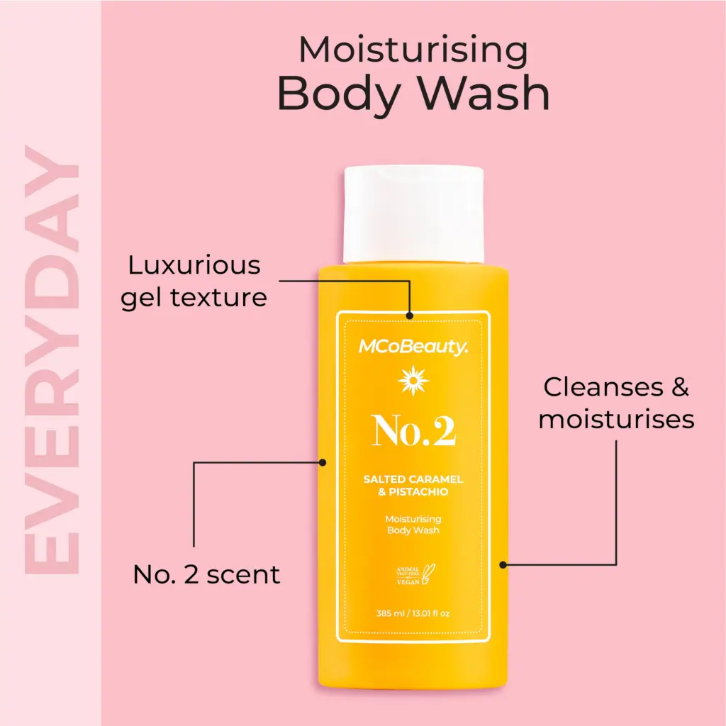MCoBeauty EVERYDAY Body Wash Cream-Gel 385mL - No.2 (Salted Caramel & Pistachio)