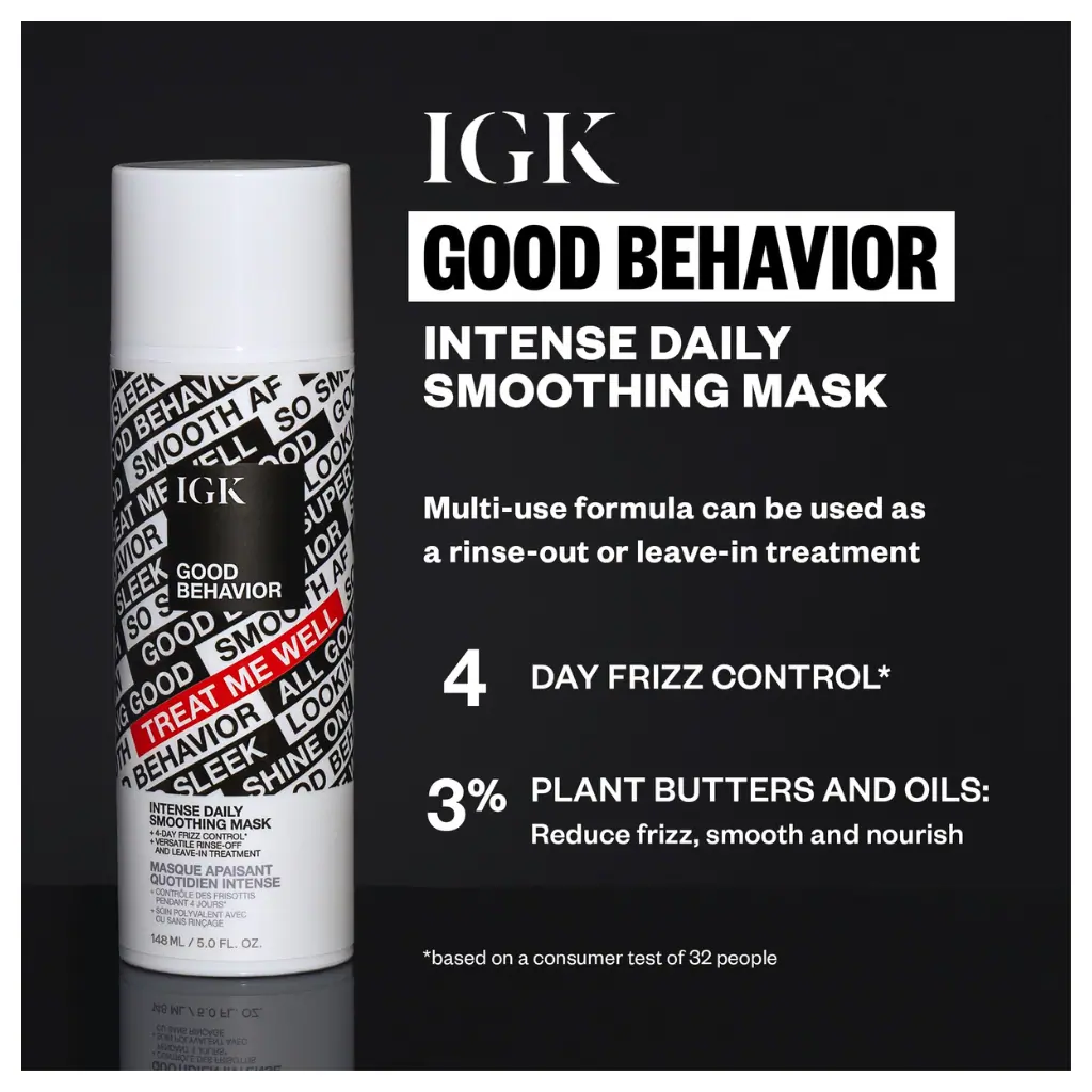 IGK Good Behavior Intense Daily Smoothing Mask