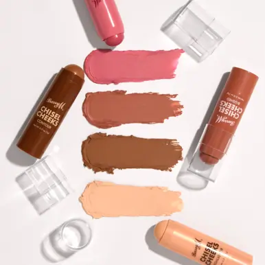 Barry M Chisel Cheeks Blush Cream Sticks 2 Piece Set