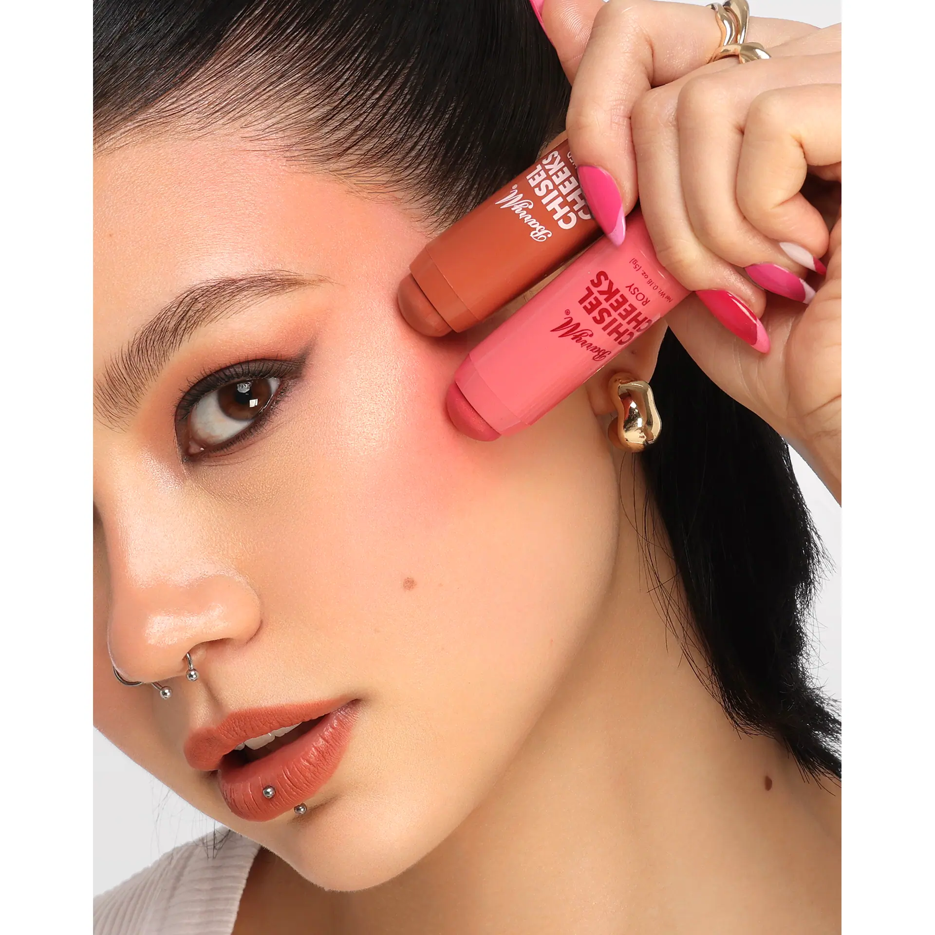 Barry M Chisel Cheeks Blush Cream Sticks 2 Piece Set
