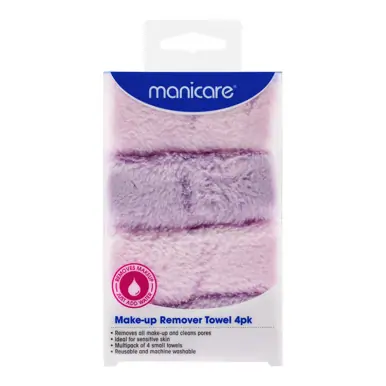 Manicare Make up Remover Towel 4pk