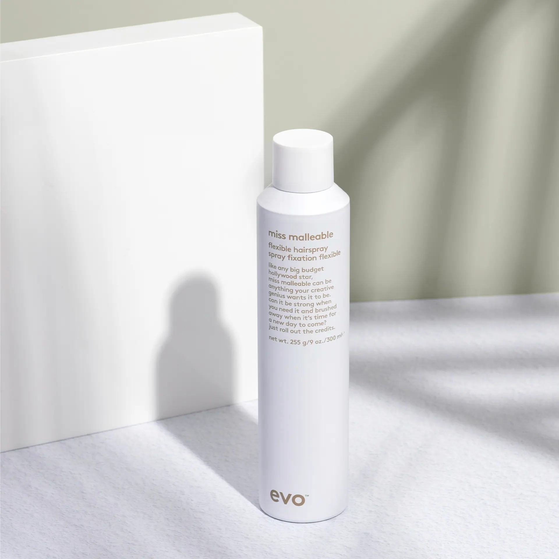 evo miss malleable flexible hairspray