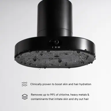 Qure Skincare Shower Filter Black