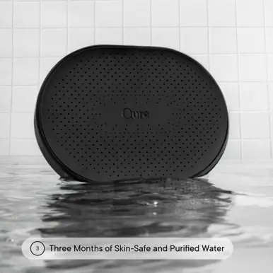 Qure Skincare Shower Filter Black