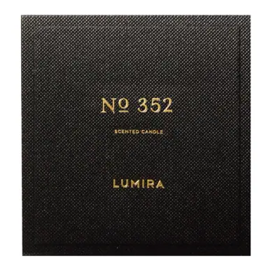 Lumira Glass Candle -  No352 Leather & Cedar Large