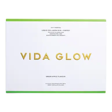Vida Glow Daily Essentials: Collagen Liquid Advance Energy Green Apple