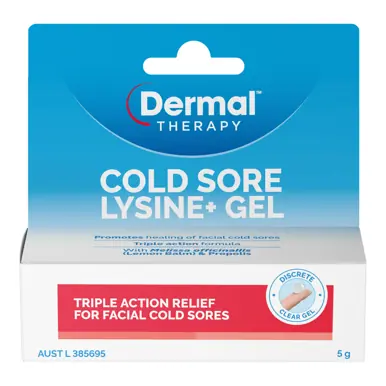 Dermal Therapy Cold Sore Lysine+ Gel
